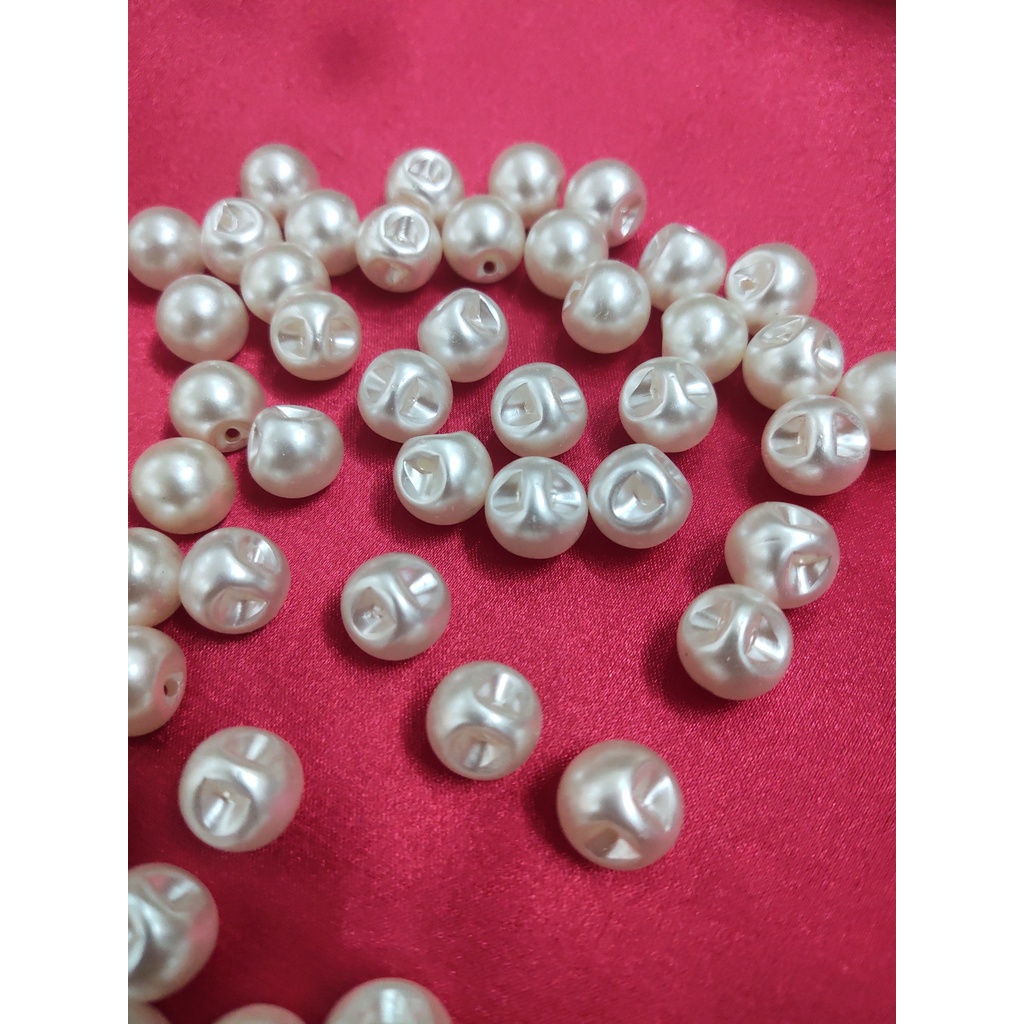 Gói to 40gram hạt khuy ngọc trai làm phụ kiện may mặc, trang trí, làm đồ thủ công