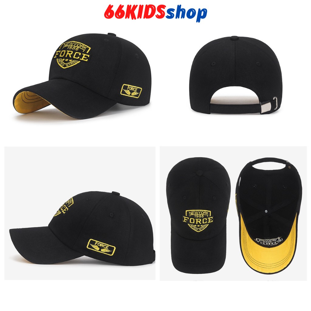 Mũ đi biển thêu nổi chữ FORCE cực đẹp phong cách thời trang Hàn Quốc cho nam và nữ 66KIDS SHOP