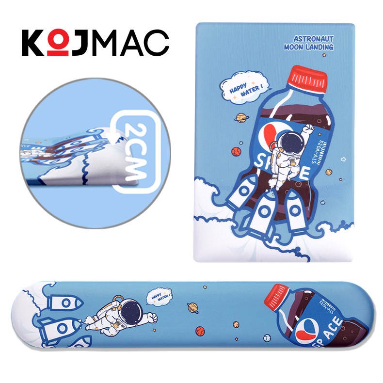 Bộ Lót Chuột Máy Tính &amp; Thanh Kê Tay Bàn Phím KOJMAC Mouse Pad Game 3D Cute Slicon ( Keyboard Hand Rest Siêu Dễ Thương )