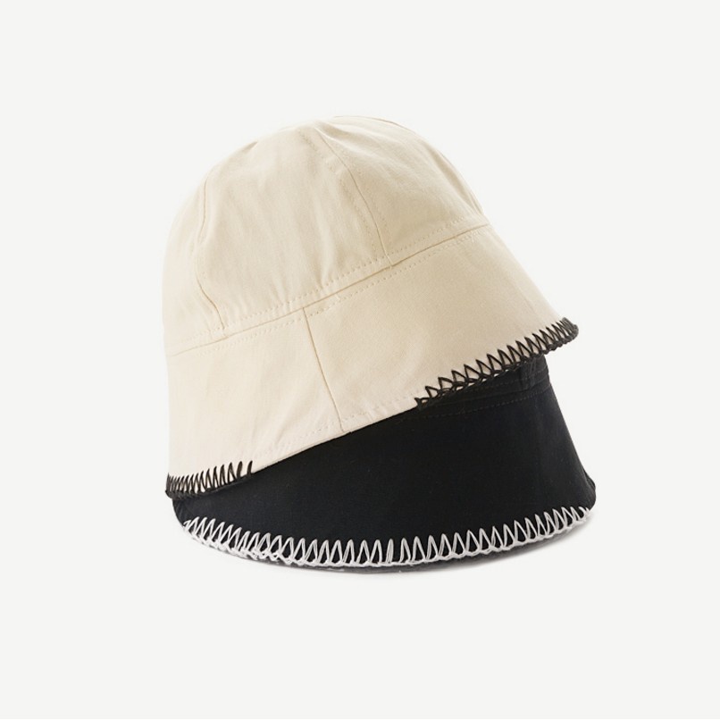 Nón bucket LINJW bằng vải cotton phong cách cách người câu cá Hàn Quốc dành cho nam nữ 2021