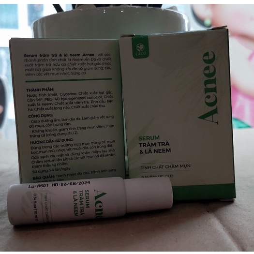 Tinh chất chấm mụn LACO Serum Acnee [ Laco Tràm chà $ lá Neem ]