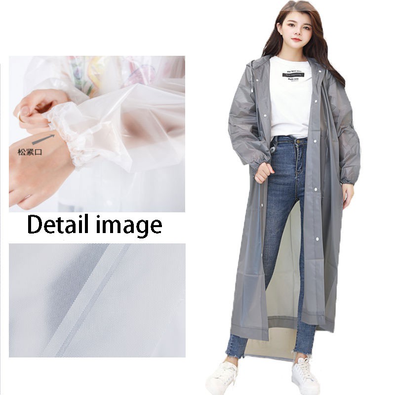 Áo mưa trong suốt siêu nhẹ cho người lớn