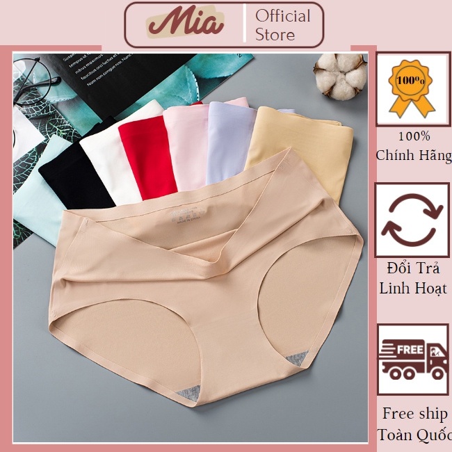 Quần lót nữ đúc su không đường may chất thun lạnh kháng khuẩn cao cấp mềm mại thoáng mát - Mia Shore