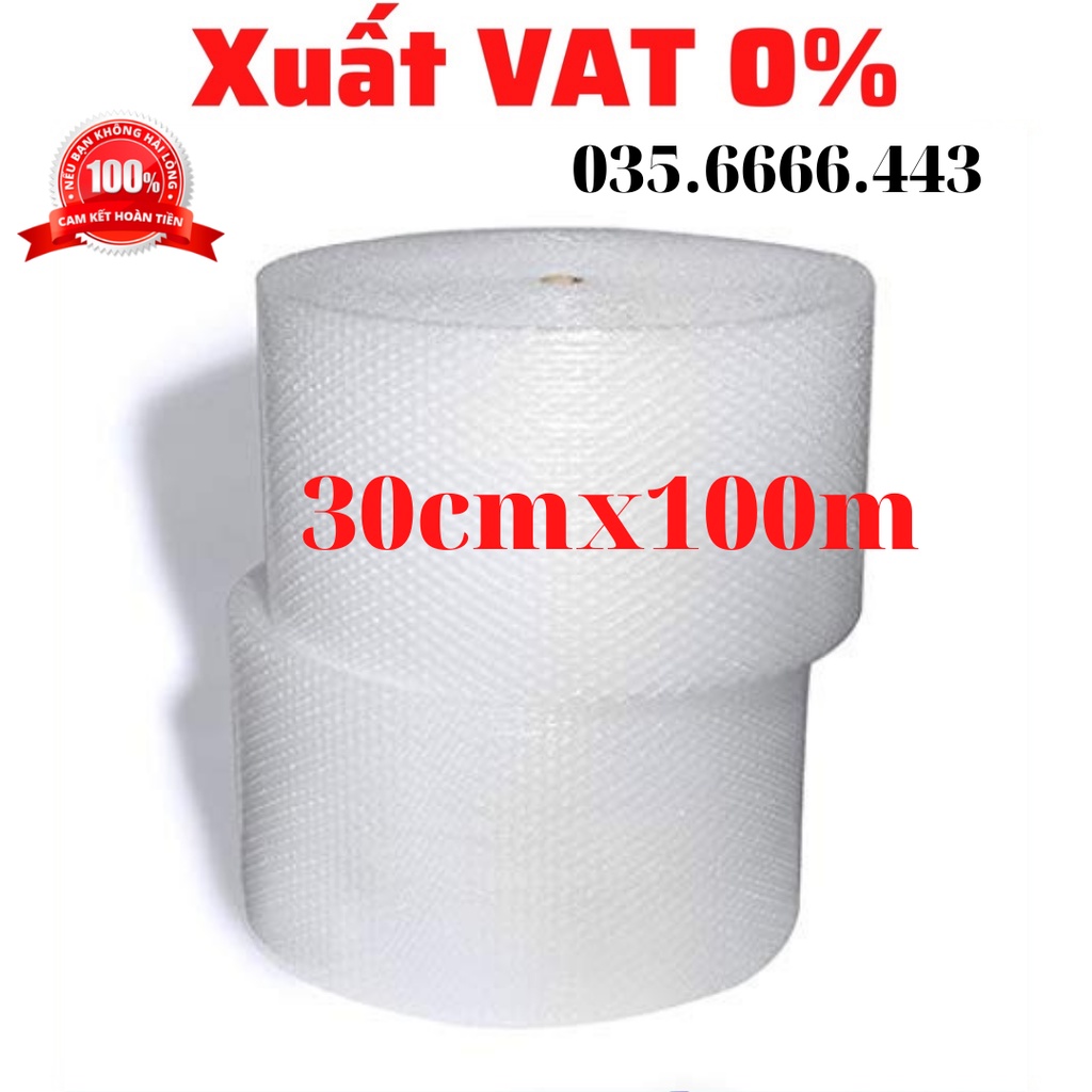 Cuộn xốp khí 30cmx100m , Bọc Chống Sốc, Xốp Nổ,xốp khí - Đóng Bọc Hàng - Chống Sốc Bóng Khí Xốp chống sốc -siêu rẻ