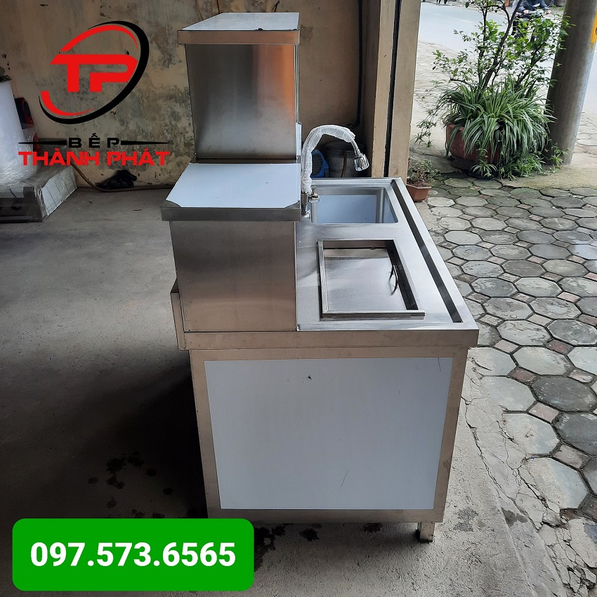 Quầy Pha chế inox 1.2m, Bảo hành 5 năm