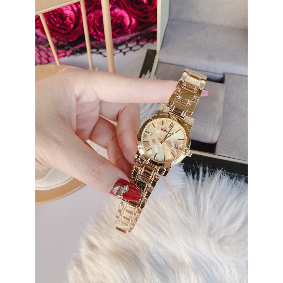 Đồng hồ nữ Bubery dây kim loại không gỉ, hàng full box, thẻ bảo hành 12 tháng