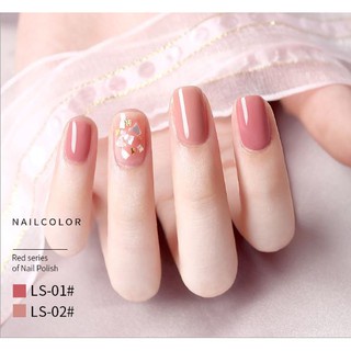 Sơn gel AS sơn nail Sơn móng tay gel dùng máy hơ gel tone màu hồng phớt hồng nude NAIL SUZY mã LS 15ml