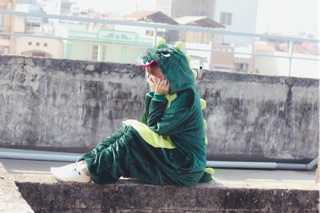 Pijama thú khủng long xanh 🐊