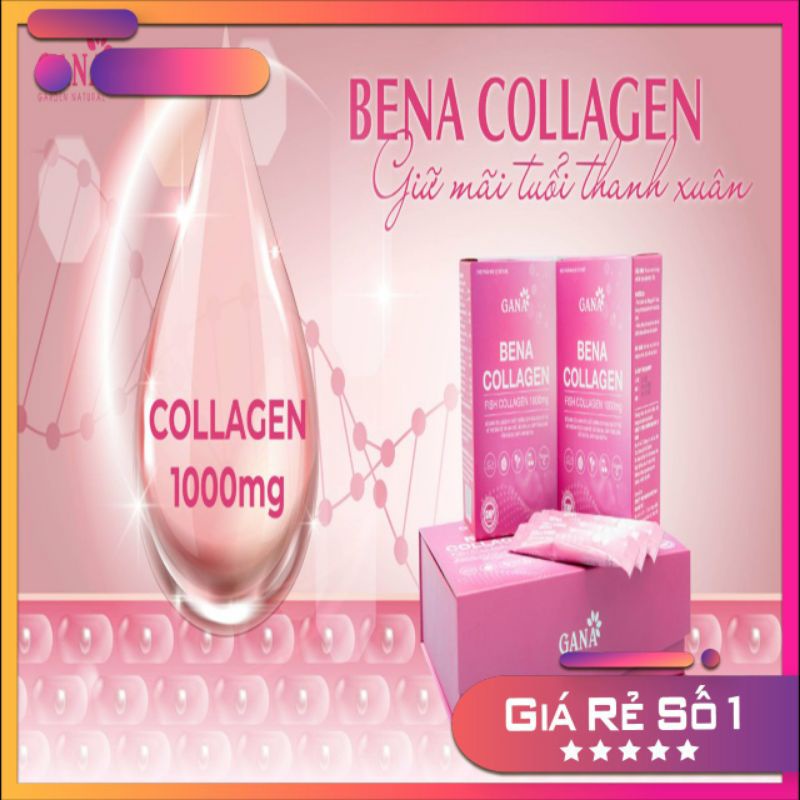 [FREESHIP] (Hàng Chính Hãng) Bena collagen hộp 30 gói ngăn ngừa lão hoá, nám - tàn nhang, giúp da căng bóng, mịn màng