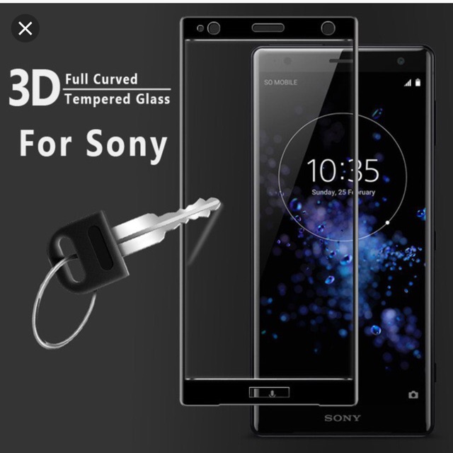 Kính cường lực 4D Full màn Sony Xperia XZ1 cao cấp