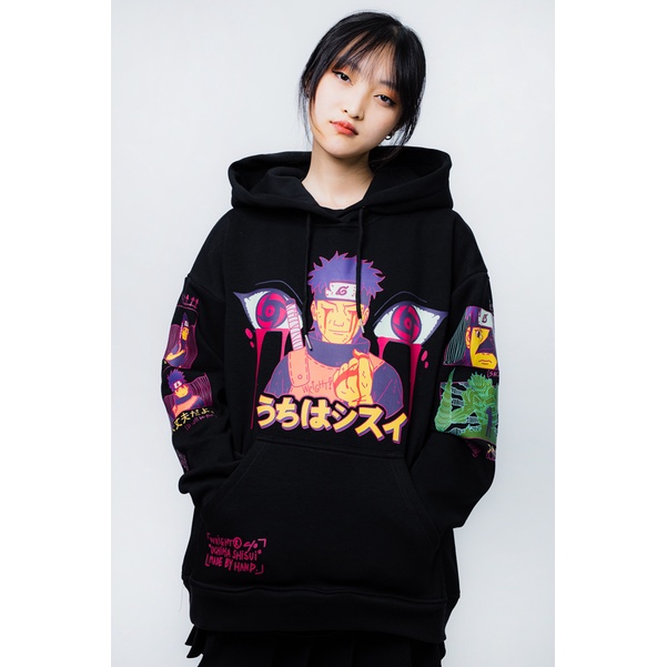 [ Mã 12FASHIONSALE1 giảm 10K đơn 50K ] Áo hoodie Wright in hình anime naruto uchiha shisui thời trang đường phố unisex | BigBuy360 - bigbuy360.vn