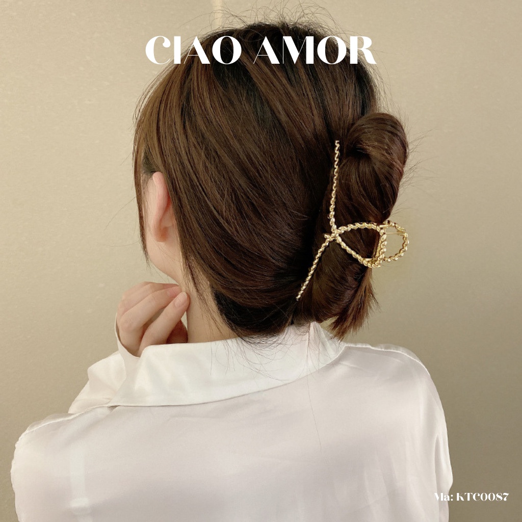 Kẹp tóc càng cua, Kẹp tóc nữ đơn giản hottrend Phụ kiện tóc Ciao Amor - KTC0087