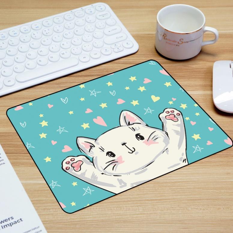 Miếng lót chuột,Pad Chuột hình vuông 18x23cm chống thấm giá rẻ hình dễ thương cute