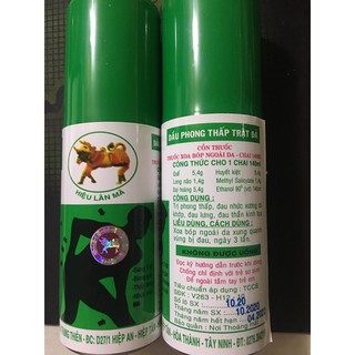 DẦU PHONG THẤP TRẬT ĐẢ TRUNG THIÊN_140ml