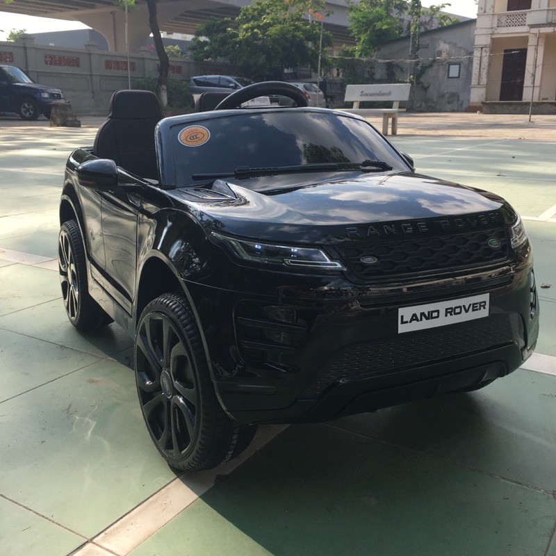 Ô tô điện trẻ em siêu sang Range Rover bản quyền bánh cao su ghế da 4 động cơ