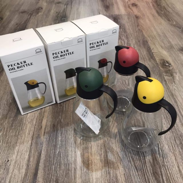 Bình rót dầu lock&Lock bằng thủy tinh với nắp mở tự động, thể tích 550ml | BigBuy360 - bigbuy360.vn
