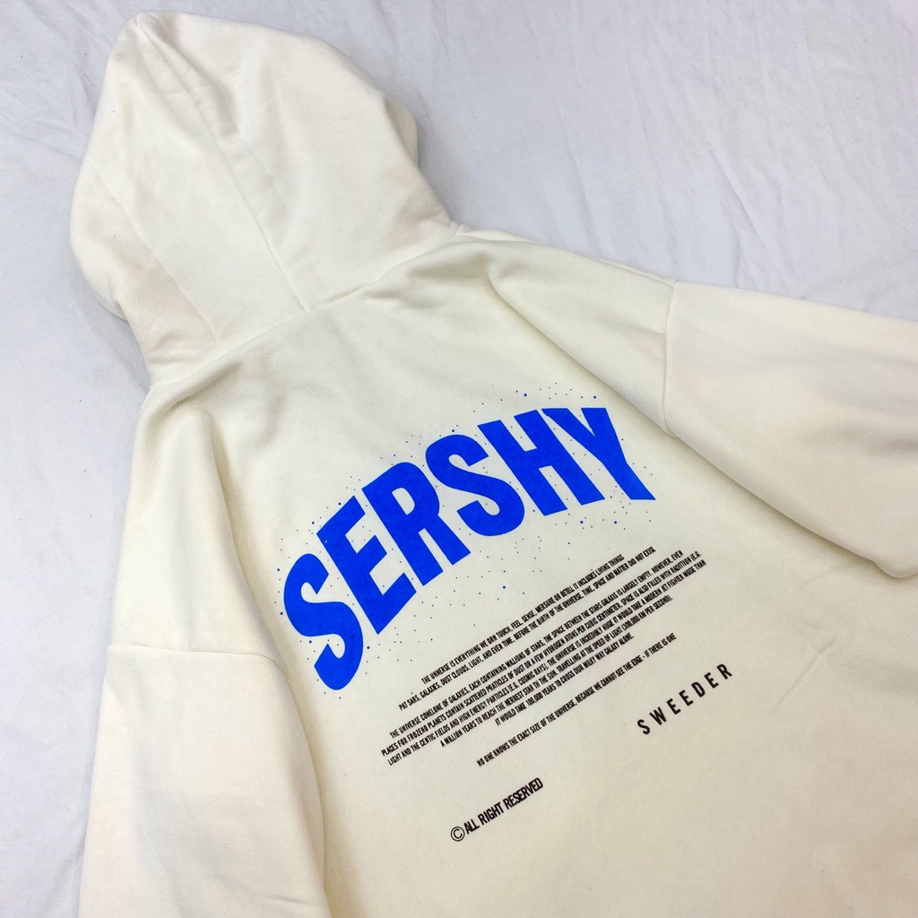 Áo Hoodie Zip Nam Nữ Mũ 2 Lớp Freesize SERSHY 2 Màu