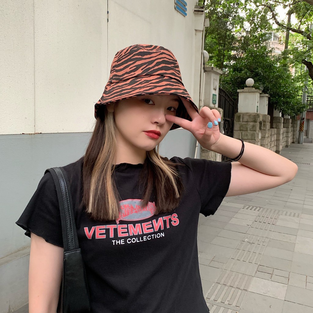 Mũ bucket cao cấp họa tiết vằn đốm