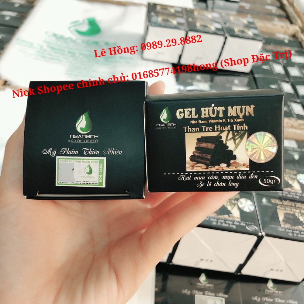 [Chính Hãng Ngân Bình] GEL HÚT MỤN Than Tre Hoạt Tính - Gel lột mụn Than Tre, Lột mụn cám, mụn đầu đen, da chết, lông tơ