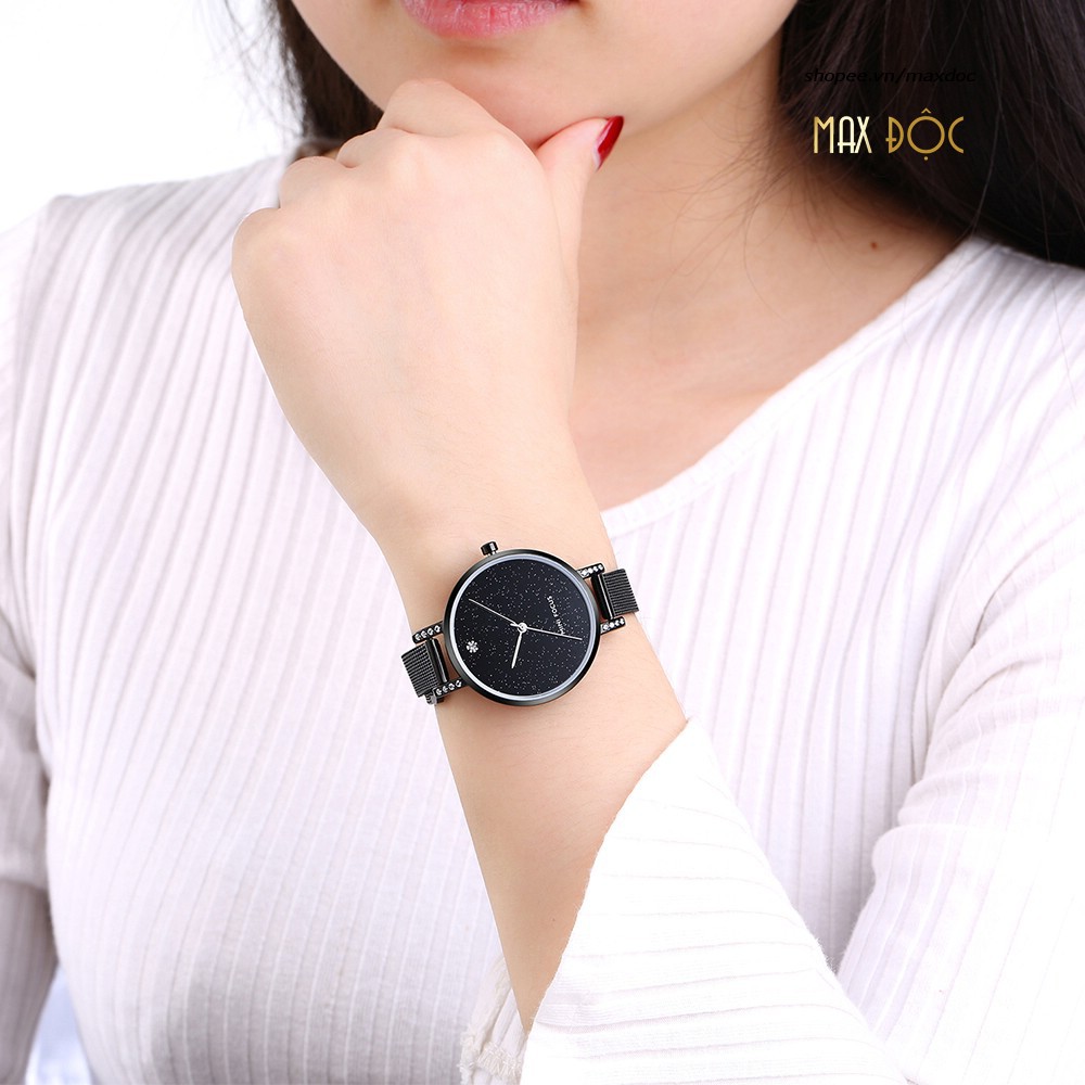 Đồng hồ nữ Mini Focus dây thép lưới đính đá mặt ánh sao MF160 | BigBuy360 - bigbuy360.vn