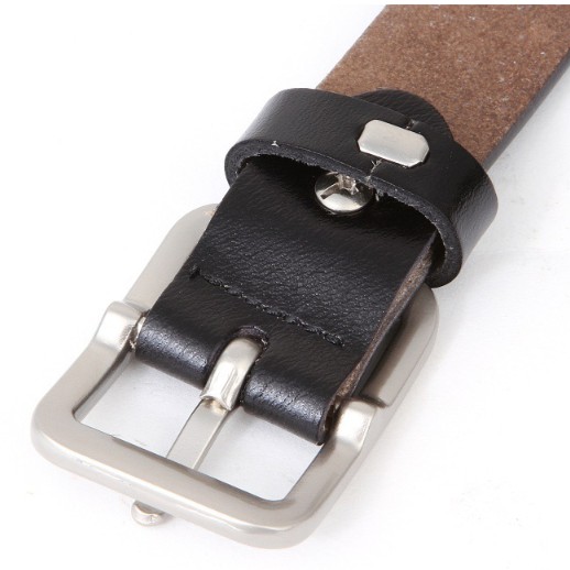 Dây lưng nữ, da thật, khóa vuông, bản nhỏ 2,3cm