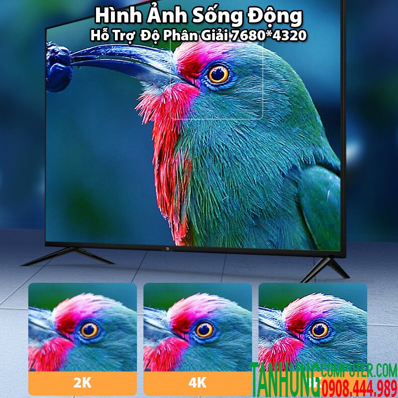 Cáp HDMI 2.1 Ugreen Chính Hãng HD140 (4K@120Hz x 8K@60Hz- ARC) 80401 80402 80403 Dây Mềm