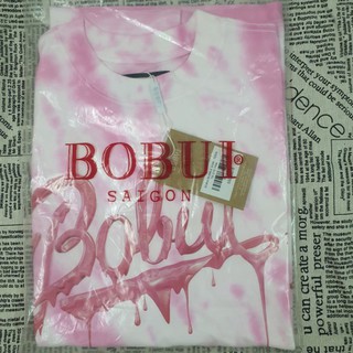 Áo Thun Tay Lỡ BOBUI TIE-DYE PINK FULL TAG (ẢNH THẬT)