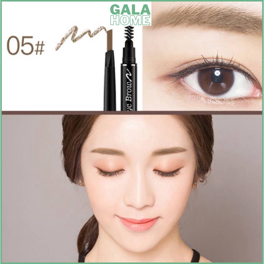 Chì kẻ lông mày nội địa trung 2 đầu chì kẻ mày phẩy sợi tiện dụng bền màu không thấm nước GALA HOME