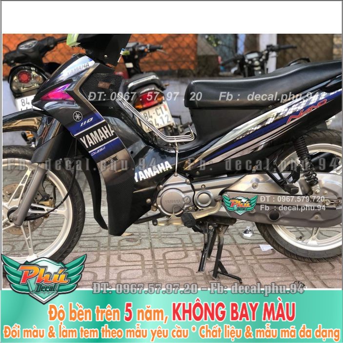 Tem rời Sirius Fi Đen Xanh Crom (H) -1