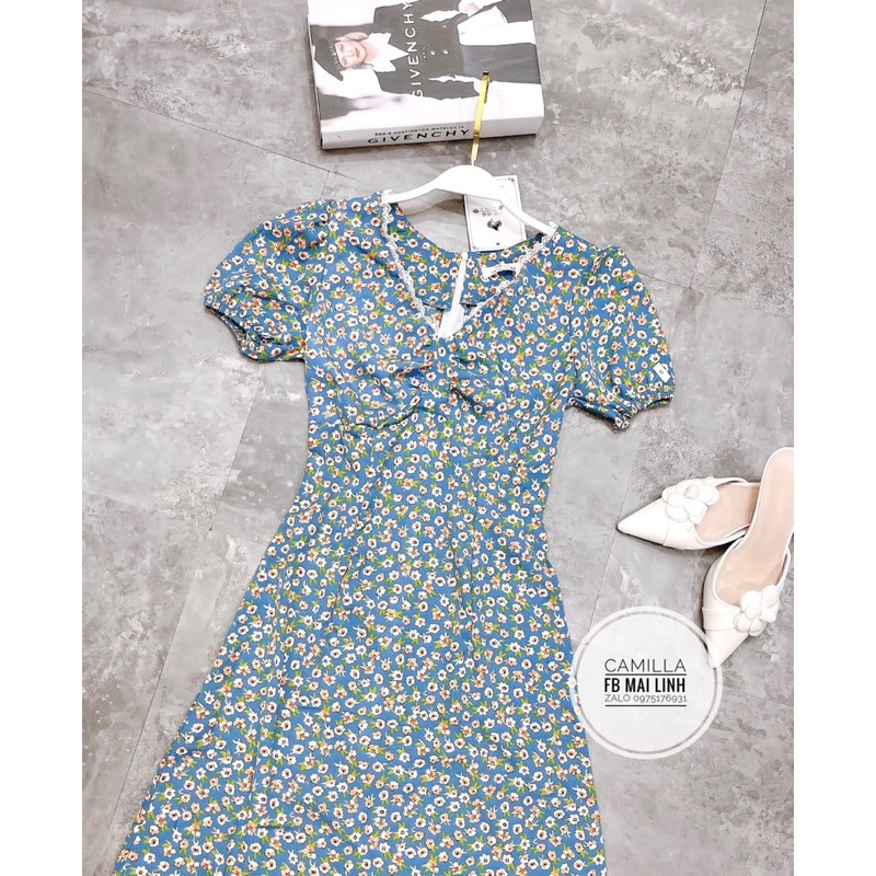 [Mã FAGREEN1505 giảm tới 30K đơn 99K] ⚡️HOA NHÍ⚡️Đầm hoa nhí vintage dáng xoè chất chéo Thái | BigBuy360 - bigbuy360.vn