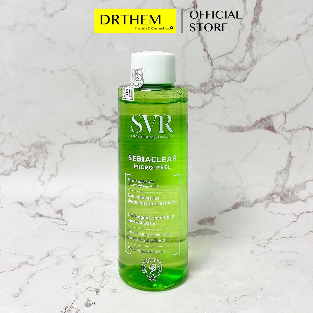 SVR Sebiaclear Micro Peel 150ml - Nước Cân Bằng Cho Da Dầu Mụn - Toner