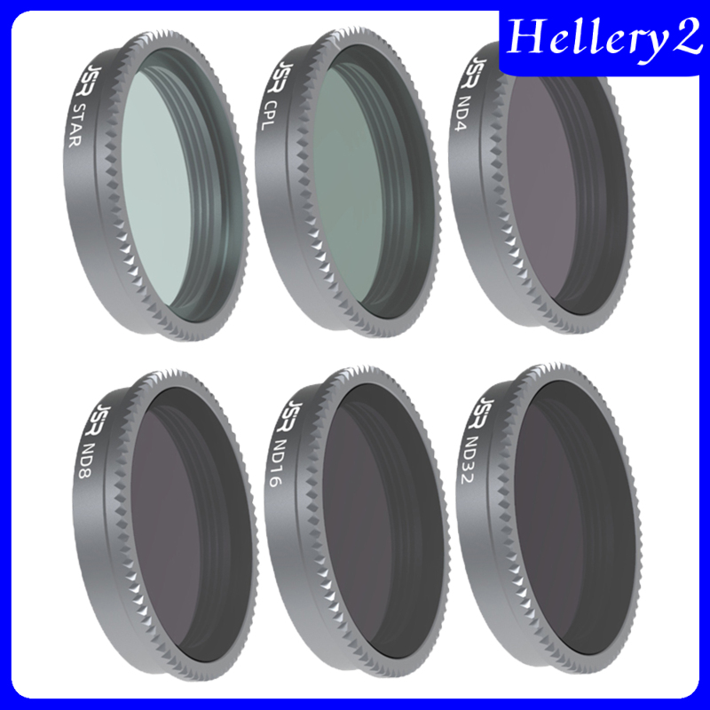 [HELLERY2]6-pack Lens Filters STAR CPL ND4 ND8 ND16 ND32 Replacement for Insta360 GO 2