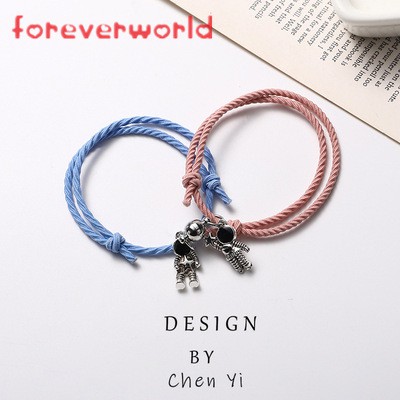 Set 2 Vòng Tay Bện Dây Có Nam Châm Mặt Hình Phi Hành Gia Cho Cặp Đôi | BigBuy360 - bigbuy360.vn
