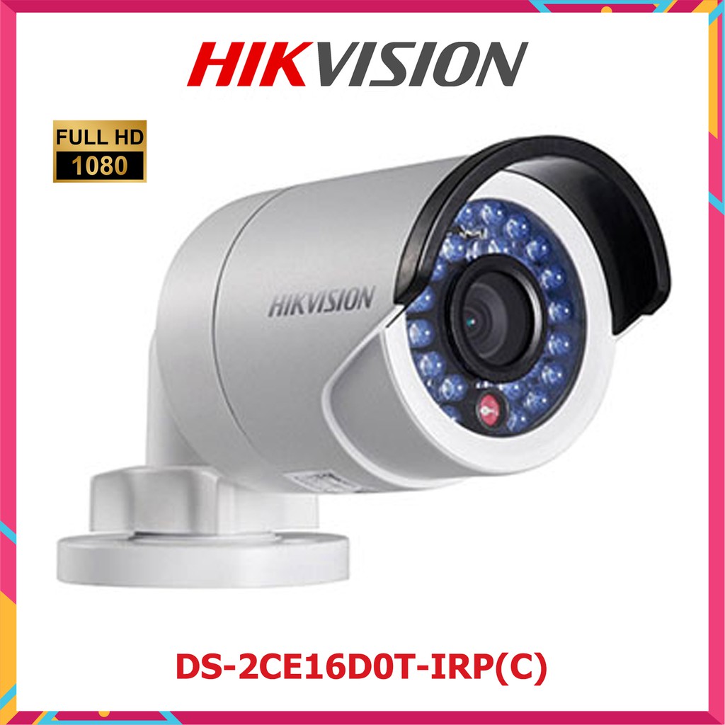 Camera HDTVI Ngoài Trời Hồng Ngoại 2MP Hikvision DS-2CE16D0T-IRP(C)