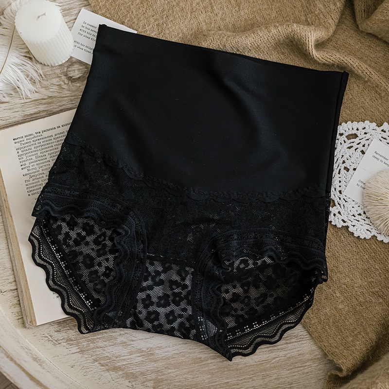 Quần Lót Nữ Cạp Cao Pha Ren Không Lộ Viền Gen Bụng Nhẹ Nhàng Thoáng Khí P498