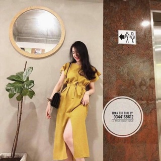 Đầm cột eo