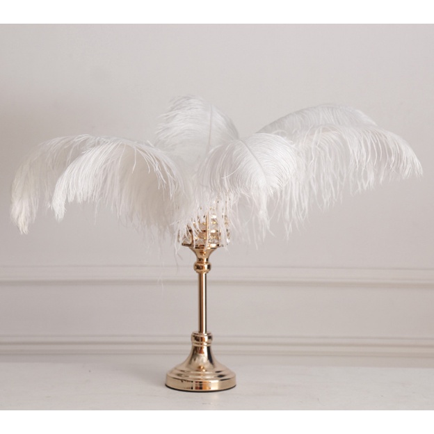 Lông vũ trắng trang trí trưng bày sang trọng decor phòng khách-làm việc-buổi tiệc ấm áp và đạo cụ chụp hình [ 40-45cm]