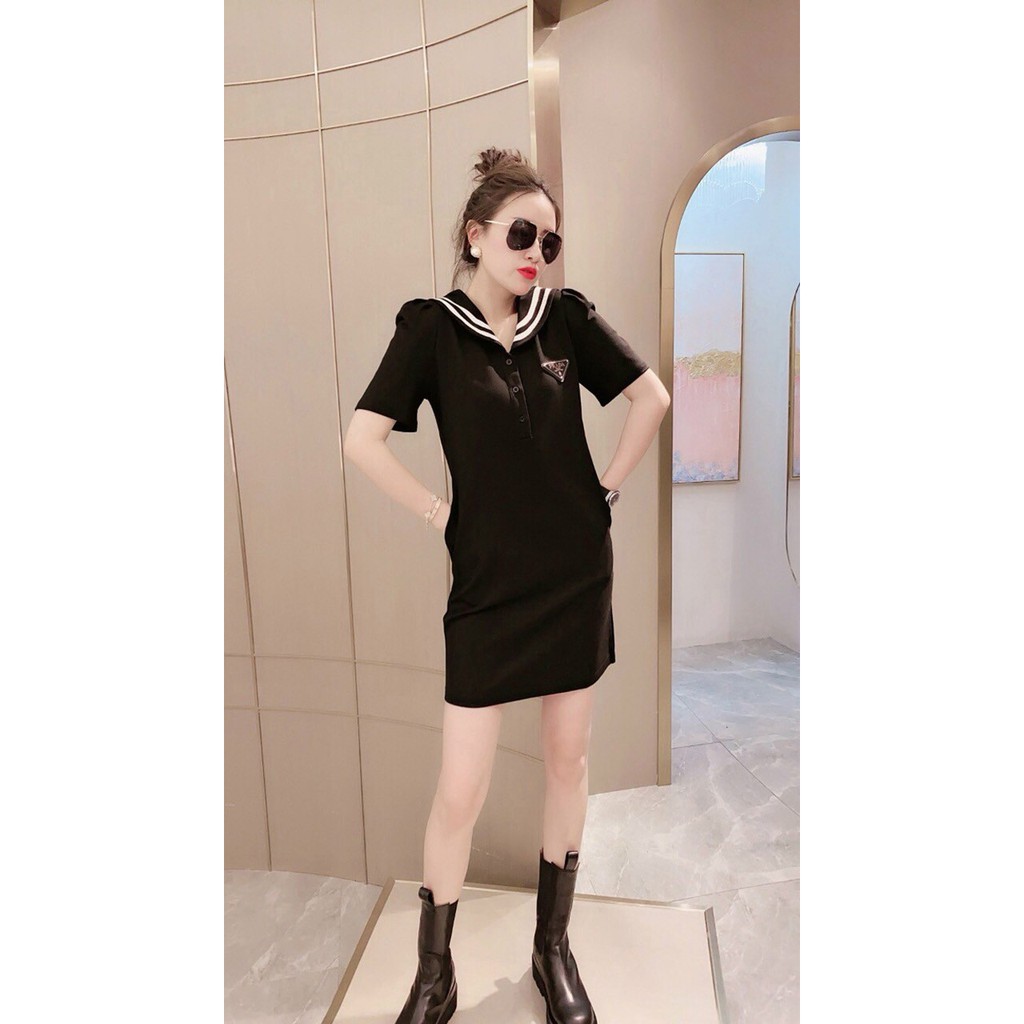HÀNG QC - ĐẦM SUÔNG THUN CỔ SỌC CAO CẤP - LCT324