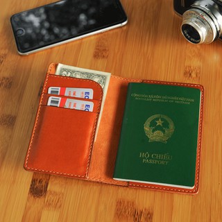 Ví da đựng Passport - Da bò nhập khẩu - Đồ da Handmade VI268