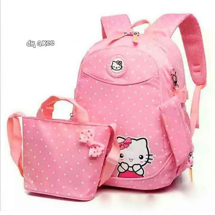 Ba Lô Đi Học Hình Hello Kitty 634-05 Cho Bé Gái Mẫu Giáo Gy540