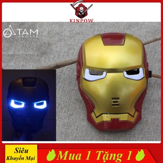 Đồ Chơi Mặt Nạ Ironman - Mặt Nạ Người Sắt KINPOW Có Đèn Sáng Chất Liệu Cao Cấp