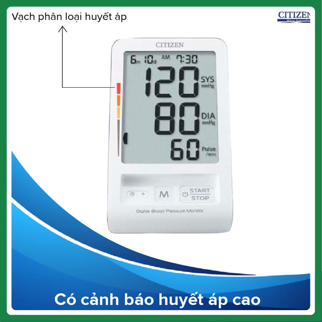 [Thương Hiệu Nhật Bản] Máy đo huyết áp bắp tay Citizen CH456 | Phát Âm Cảnh Báo Khi Nhịp Tim Bất Thường