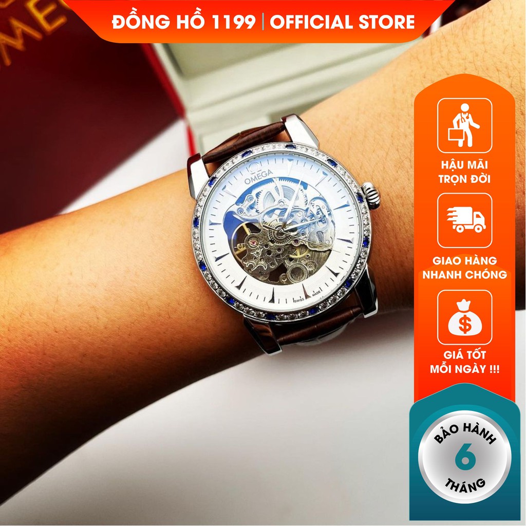 [QUÀ TẶNG] Đồng hồ cơ - Đồng Hồ Dây Da Nam Bling Sang Trọng Lịch Lãm Bản Cập Nhật Mới Nhất 43518.DS - 1199 Watches | BigBuy360 - bigbuy360.vn