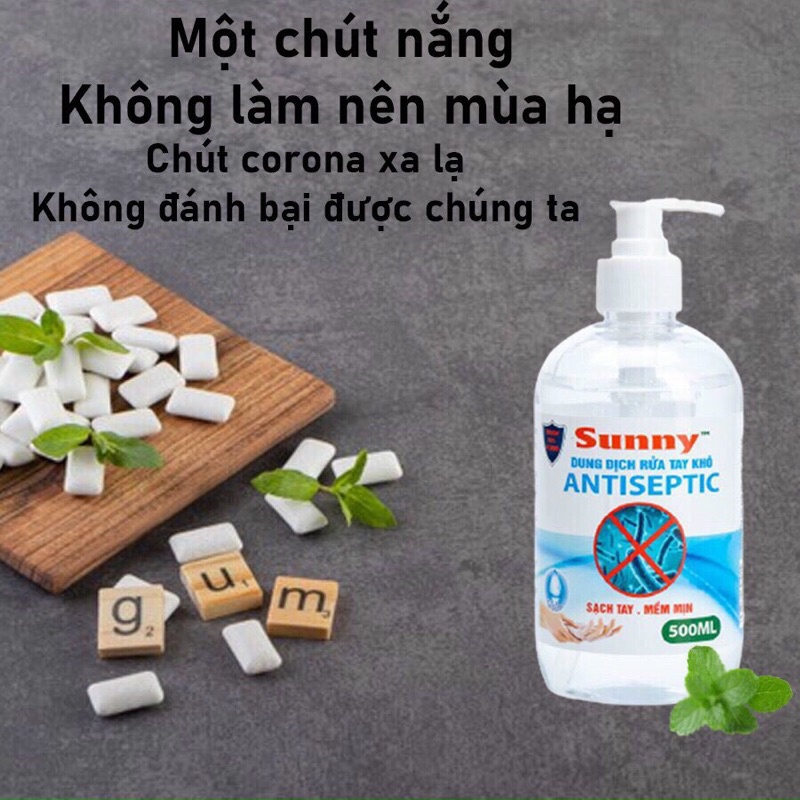 NƯỚC RỬA TAY SINH HỌC SUNNY DIỆT KHUẨN 99,9% BẢO VỆ DA TAY 500ml | NƯỚC RỬA TAY KHÔ AN TOÀN CHO DA TAY - bobashop.vn