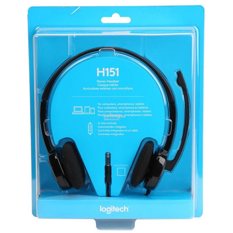 Tai Nghe Có Mic Logitech H151 - Headphone Học Online Hàng Chính Hãng