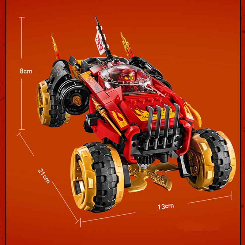 Đồ chơi Lắp ráp giáo dục  Zimo 44001 Ninjago Siêu Xe Katana 4x4