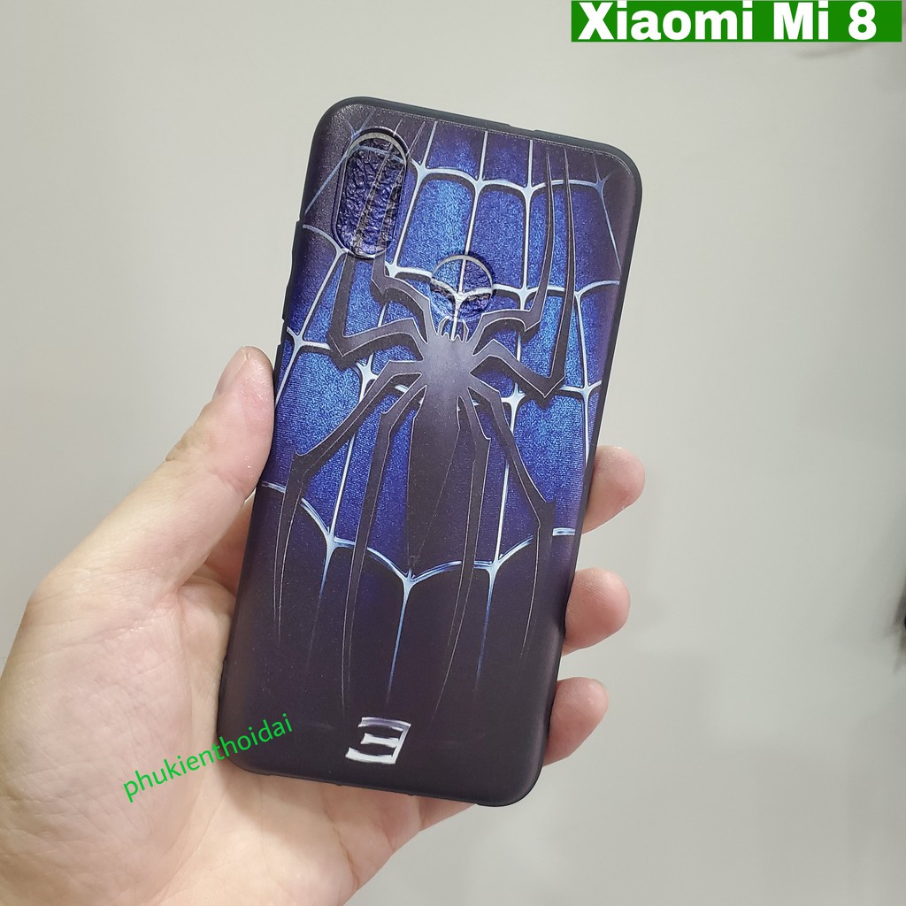 Ốp lưng Xiaomi Mi 8 dẻo TPU in 3D cao cấp