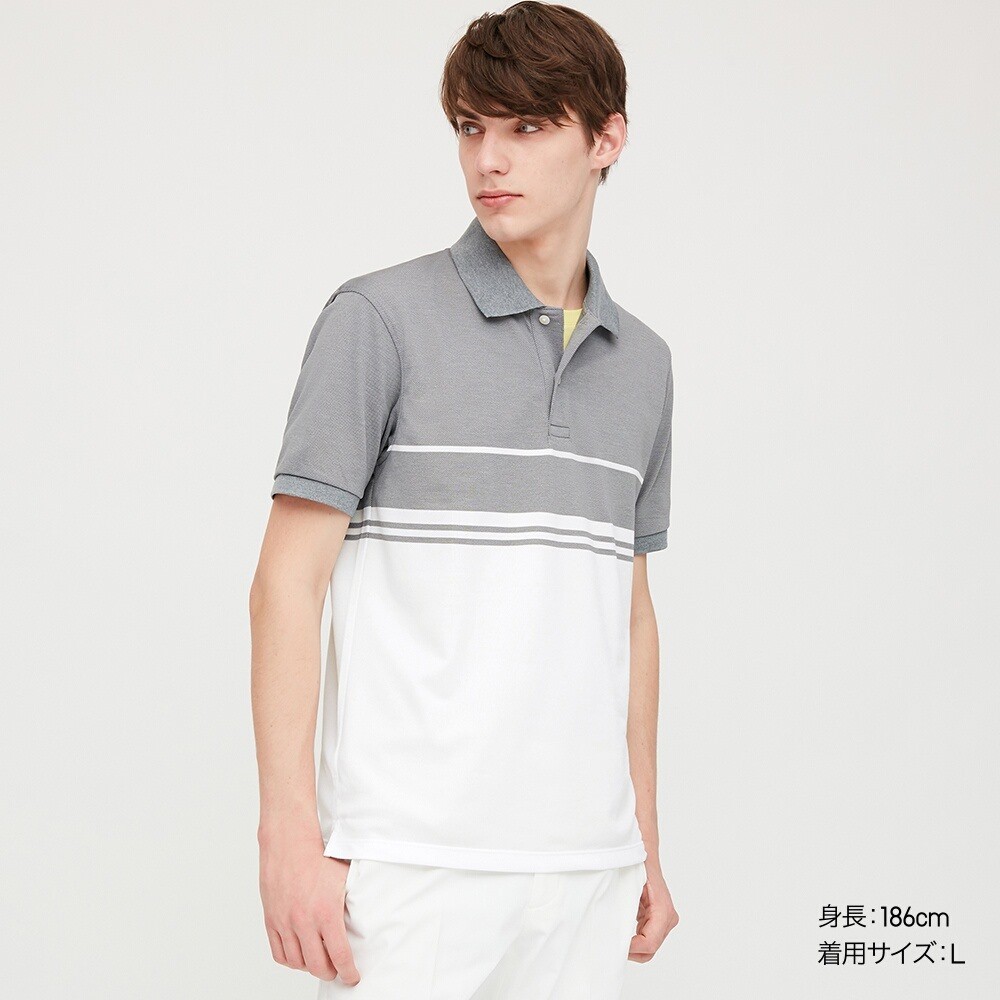 Áo thun nam kẻ DRY-EX POLO