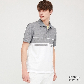 Áo thun nam kẻ DRY-EX POLO