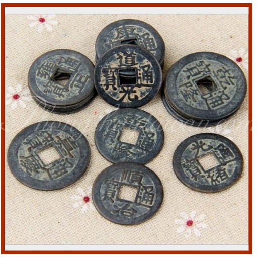 Tiền Xu Đen Âm Dương/2 size